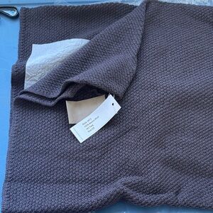 100% merino wool Knit Scarf - infinity style (color - reddish brown)